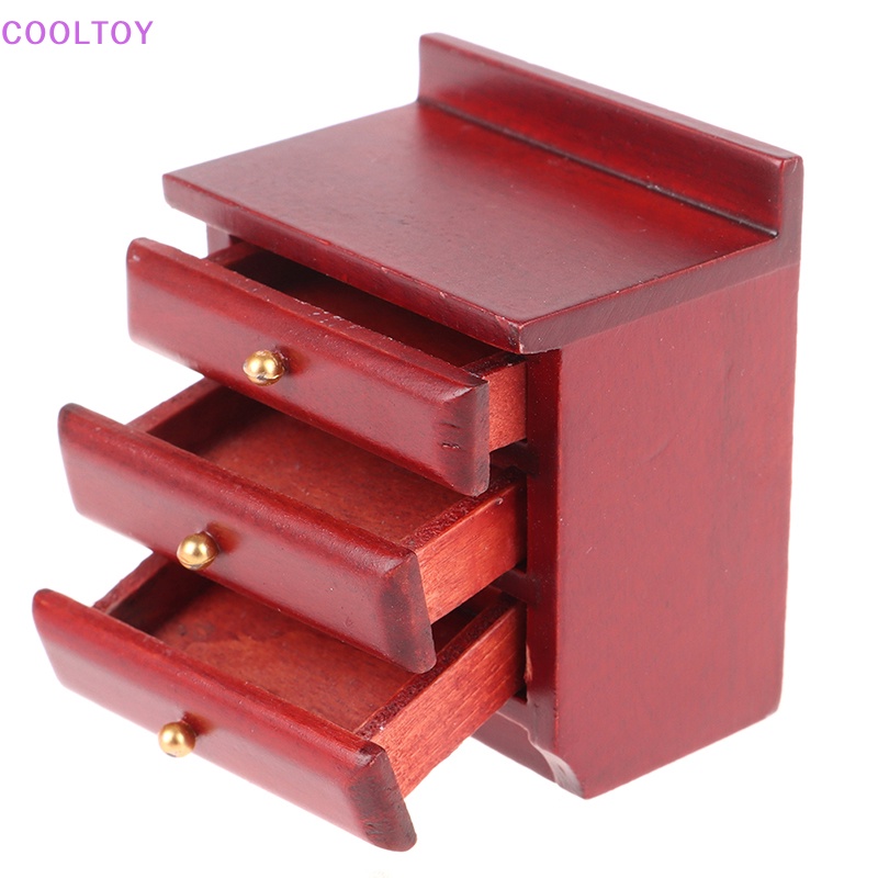 Mô Hình Tủ Đầu Giường Tỉ Lệ 1 / 12 Trang Trí Nhà Búp Bê