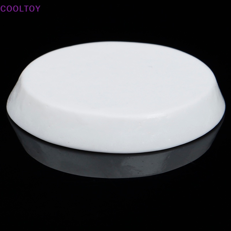 Set 4 Đĩa Tròn Mini Màu Trắng Trang Trí Nhà Búp Bê 1: 12