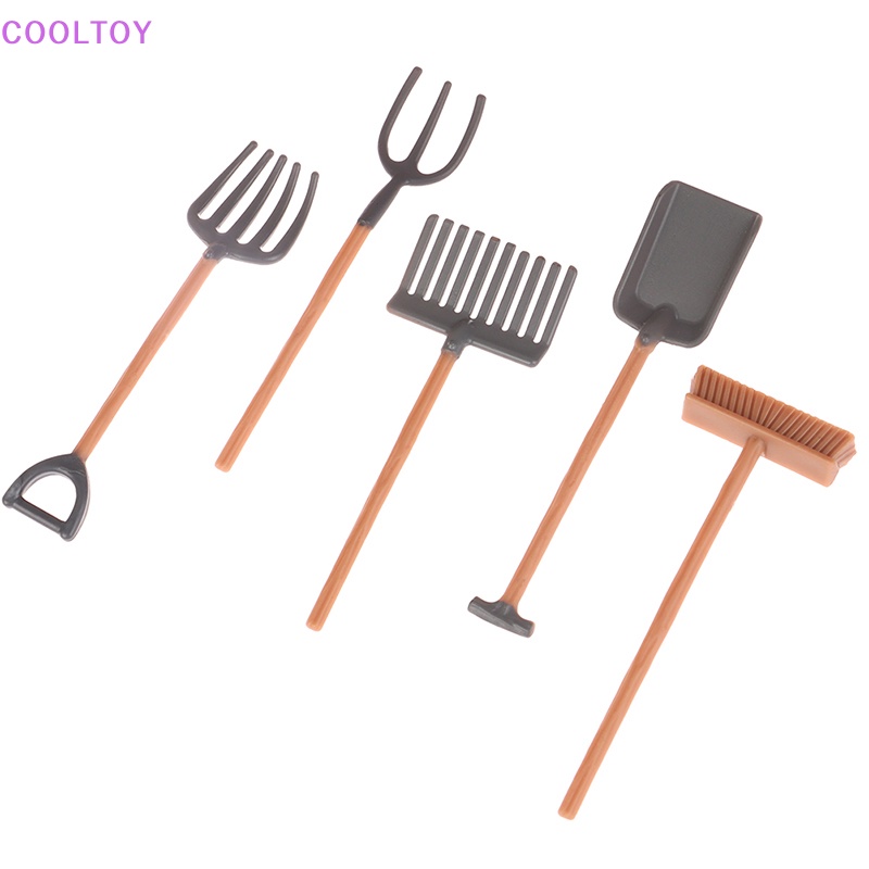 Set 6 Mô Hình Các Dụng Cụ Nông Trại Mini Trang Trí Nhà Búp Bê