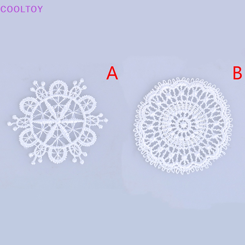 Cooltoy Bàn Ăn Màu Trắng mini Tỉ Lệ 1: 12 Trang Trí Nhà Búp Bê