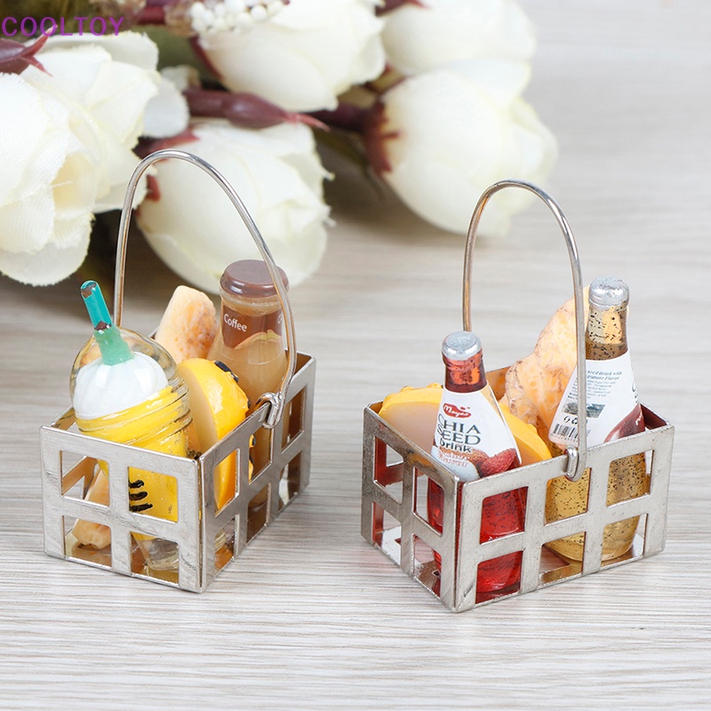 Bộ Giỏ Bánh Mì mini Tỉ Lệ 1: 12 Trang Trí Nhà Búp Bê