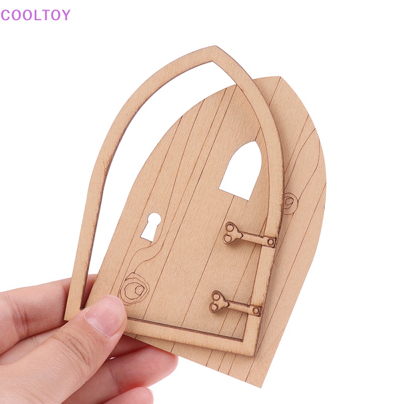 Bộ Cửa Gỗ Mini 1 / 12 Dùng Trang Trí Nhà Búp Bê DIY