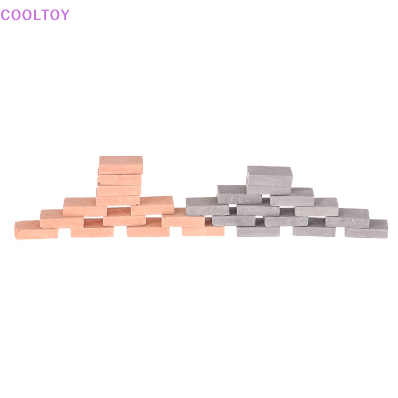 Cooltoy Set 50 Viên Gạch Nhân Tạo mini Tỉ Lệ 1 / 16 Trang Trí Tiểu Cảnh diy