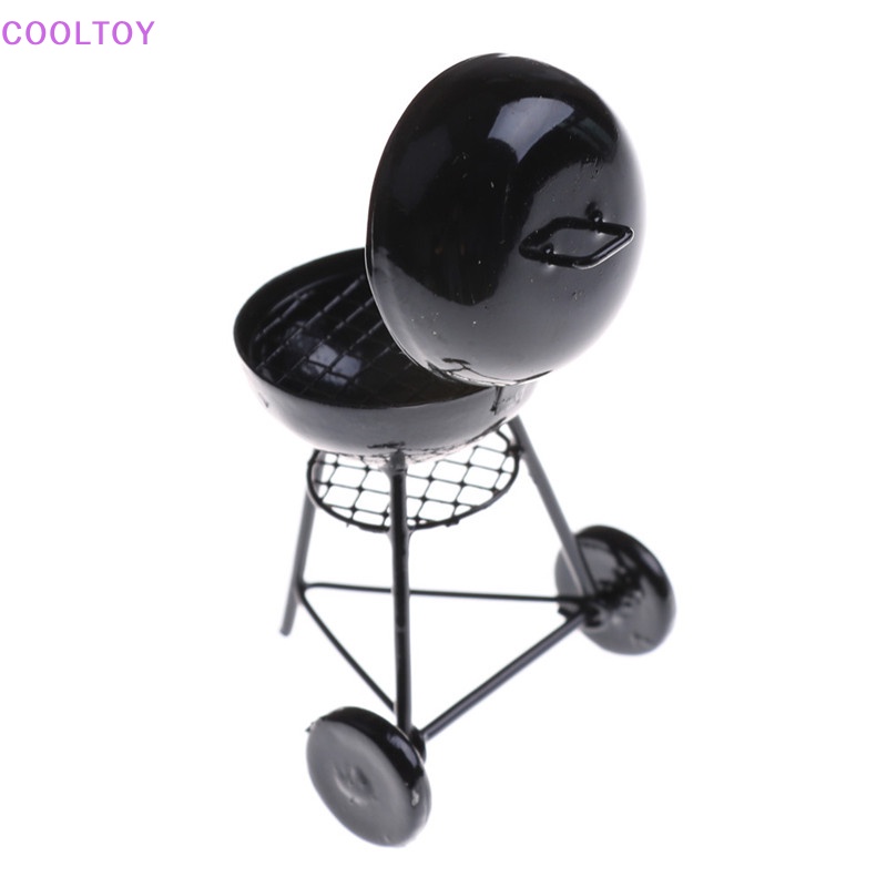 Vỉ Nướng BBQ Màu Đen Trang Trí Nhà Búp Bê Tỉ Lệ 1: 12