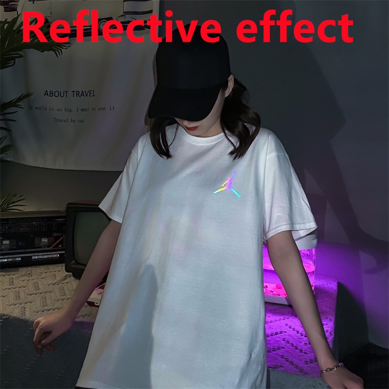 Bán Chạy Nhất Áo Thun Cotton Tay Ngắn In Họa Tiết Phản Quang Kích Thước J0R &amp; * AN Unisex