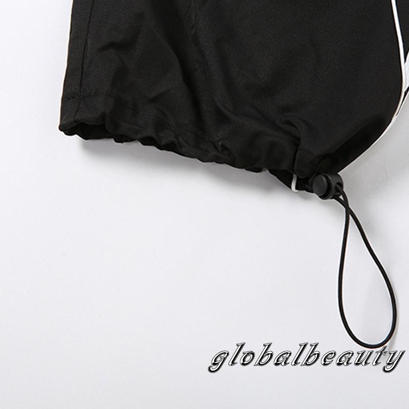 Quần Dài Lưng Cao Ống Rộng Họa Tiết Kẻ Sọc Thời Trang Đường Phố