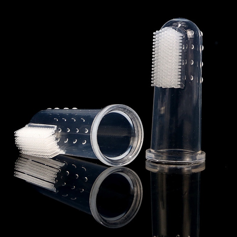 Bàn Chải Đánh Răng Silicone Mềm Cho Thú Cưng