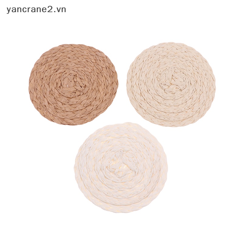 Thảm Tròn Đan Rơm Mini Trang Trí Nhà Búp Bê 1: 12 {yancrane2.vn}