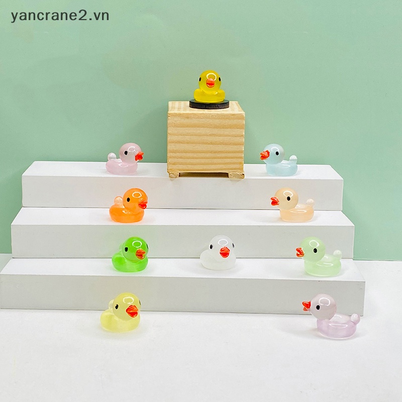 {YAN2} Bộ 5 Nhẫn Nhựa Resin Phát Sáng Đáng Yêu Cho Kẹp Tóc Sổ Lưu Niệm {yancrane2.vn}