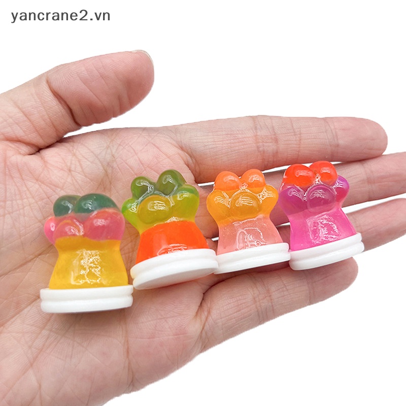 1 Đồ trang trí Móng Vuốt Mèo Mini Bằng Nhựa Resin Màu Sắc Ngẫu Nhiên Trang Trí DIY yancrane2.vn