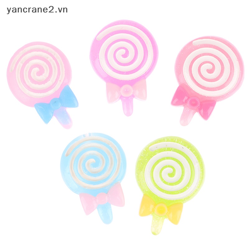 Set 10 Kẹp Nhựa Resin Diy Trang Trí Điện Thoại / Đồ Thủ Công Mỹ Nghệ yancrane2.vn