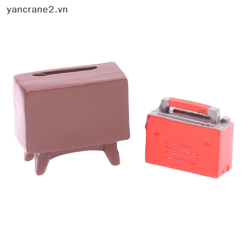 Mô Hình TV radio Mini Để Bàn Trang Trí Nhà Búp Bê YAN2 {yancrane2.vn}