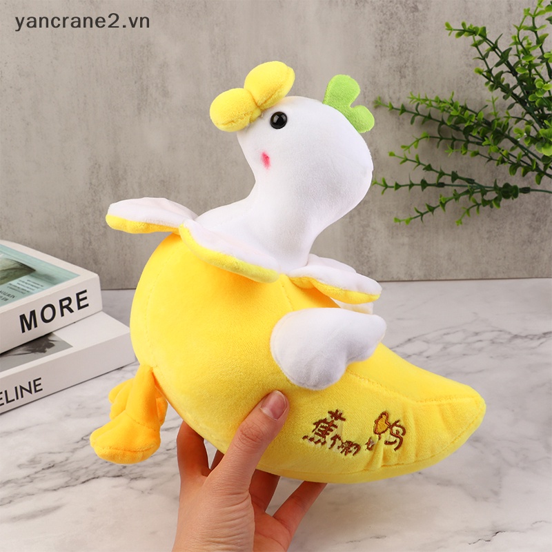 Búp Bê Đồ Chơi Nhồi Bông Hình Vịt Chuối Hoạt Hình Sáng Tạo 23CM {yancrane2.vn}