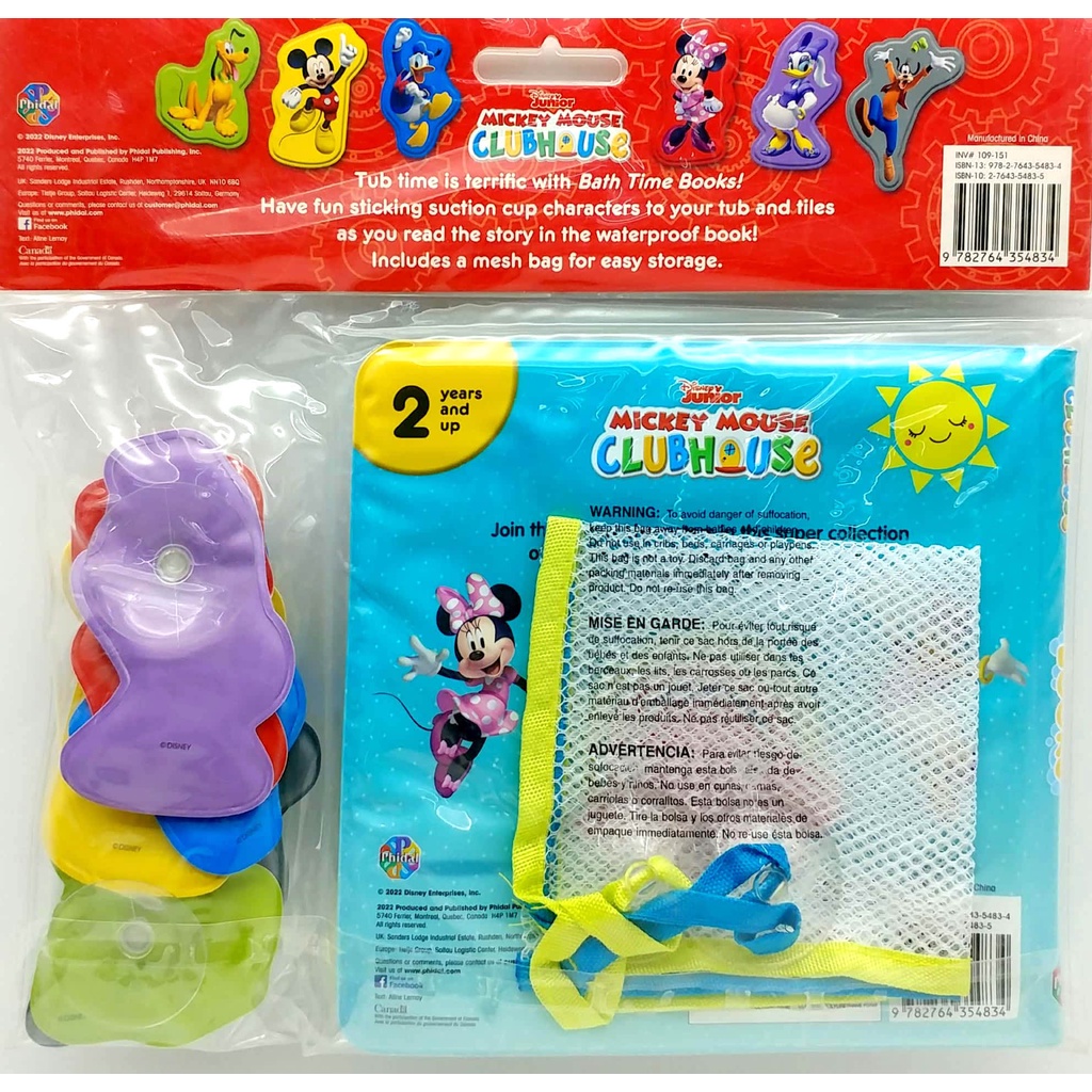 Disney Minnie & Mickey Bath Time Books