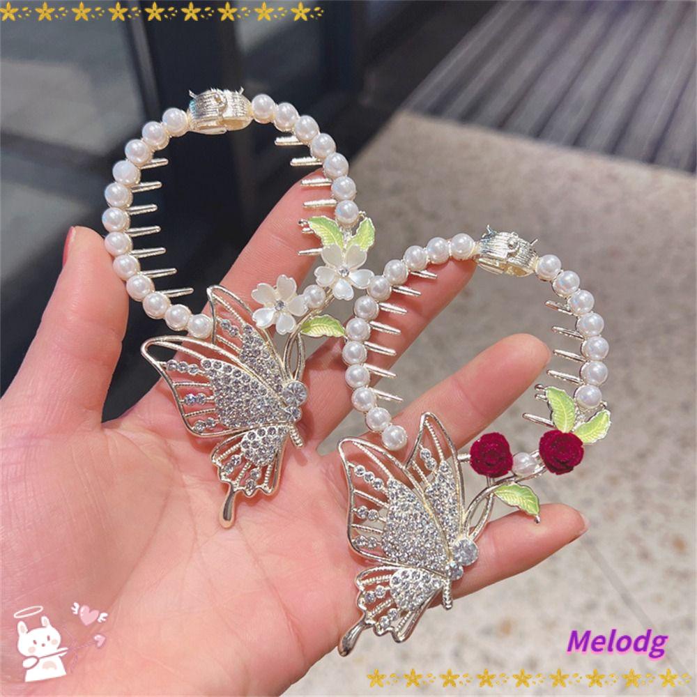 Kẹp Tóc Bằng Kim Loại Thiết Kế Xinh Xắn Thời Trang Cho Nữ|Kẹp Tóc Đính Đá Lấp Lánh