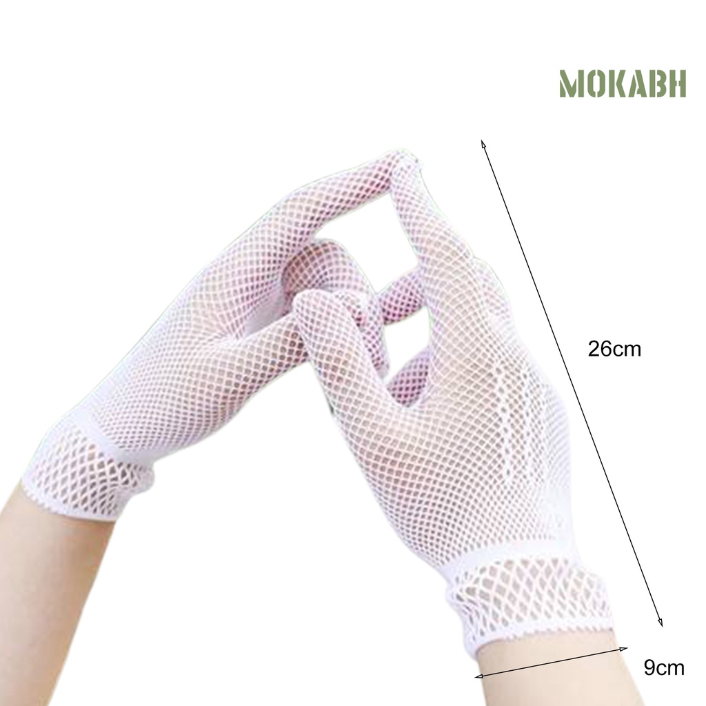 1 Đôi Găng Tay Cô Dâu Phối Ren Thắt Nơ Co Giãn Thoáng Khí