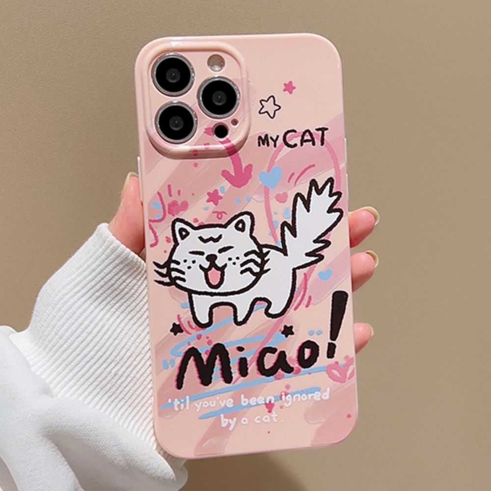 Ốp Điện Thoại TPU Mềm Chống Sốc / Dấu Vân Tay In Họa Tiết Graffiti Dễ Thương Dành Cho IPhone 11 14 13 12 Pro Max