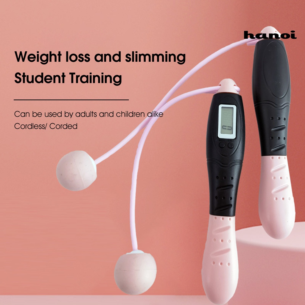 Vòng Đeo Tay Kiểu Dáng Đơn Giản Trẻ Trung♙Dây Nhảy Thể Thao Đa Năng Tay Cầm Chống Trượt Giảm Cân Với Màn Hình LCD