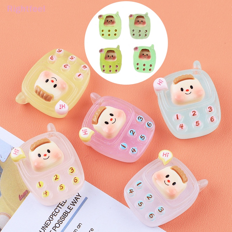 Set 2 Ốp Điện Thoại Dạ Quang Cho Trang Trí Nhà Búp Bê DIY Mới