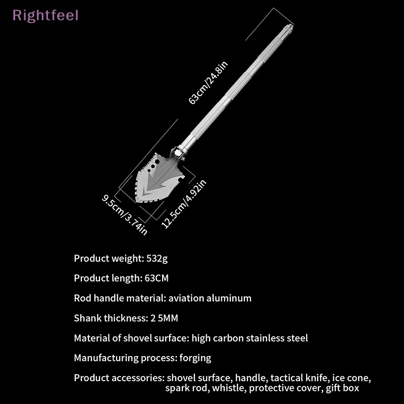 (MớI) Xẻng XúC ĐấT 63cm Phong CáCh Quân ĐộI