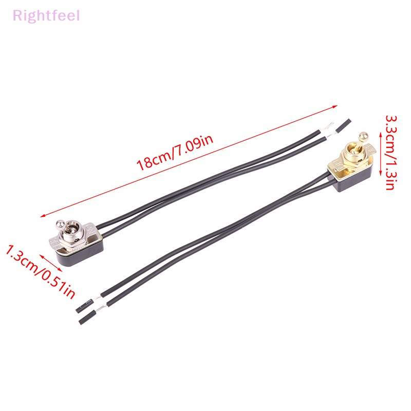 Công Tắc Gạt Chuẩn AC 250V 3A On / Off Kèm Dây Cáp Mới