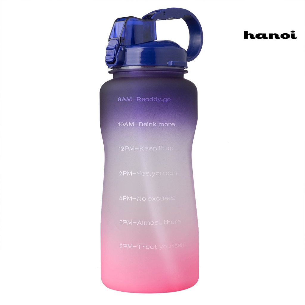 Vòng Đeo Tay Kiểu Dáng Đơn Giản Trẻ Trung♙Bình Nước Thể Thao Dung Tích Lớn 2000ML Có Nắp Đậy Và Ống Hút Tiện Dụng