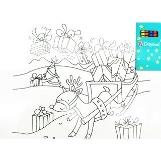Wipe Clean Colouring Books - Rudolph