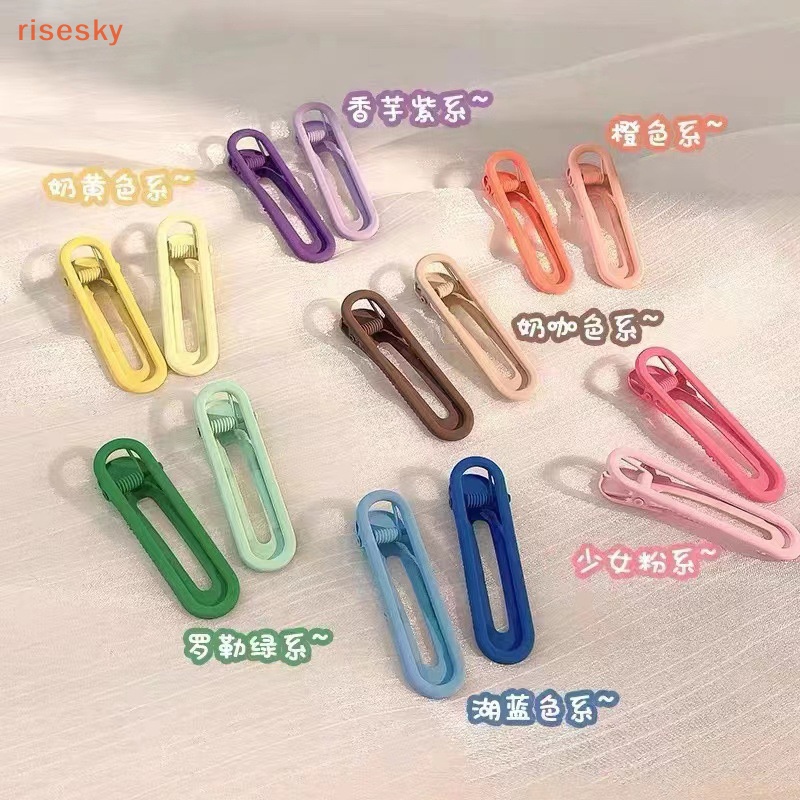 Set 3 Kẹp Tóc Hình Học Màu Sắc Kẹo Ngọt Xinh Xắn Dành Cho Bé Gái