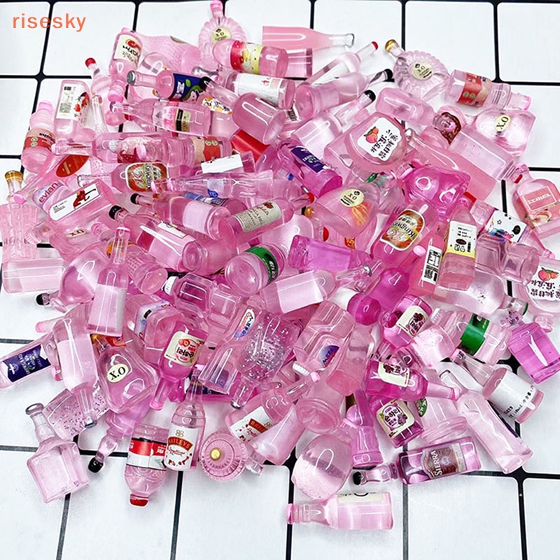 Bộ 10 Chai Trong Suốt Dùng Đựng Kem / Đồ Uống Ba Chiều DIY