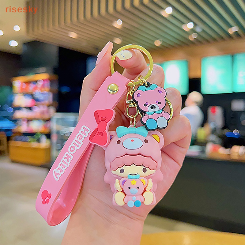 Móc Khóa Hình Kuromi Hello Kitty Cinnamoroll Dễ Thương Dùng Trang Trí