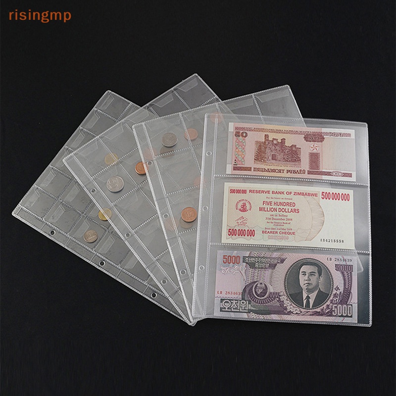 Album Đựng Tiền Sưu Tập 1 Trang 3 Ngăn Bằng PVC Tiện Dụng