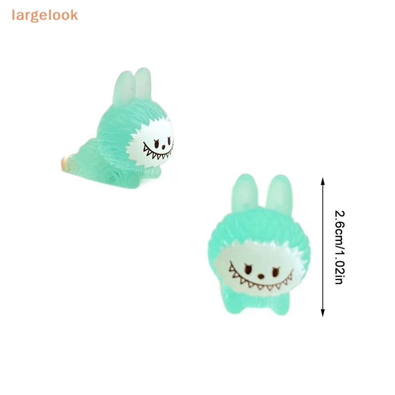 Set 2 Tượng Elves Hoạt Hình Mini Màu Dạ Quang Trang Trí Tiểu Cảnh