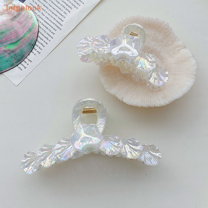 Kẹp Tóc Càng Cua Họa Tiết Vỏ Sò Tối Giản Thời Trang Cho Nữ