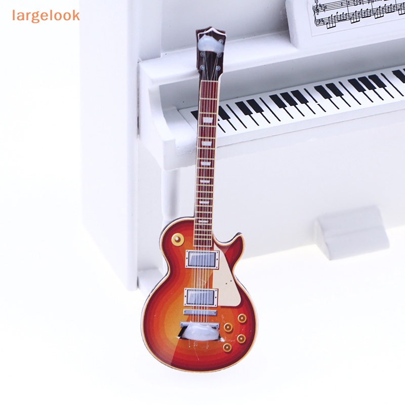 [Lớnlook] Đàn Guitar Điện Mini Trang Trí Nhà Búp Bê