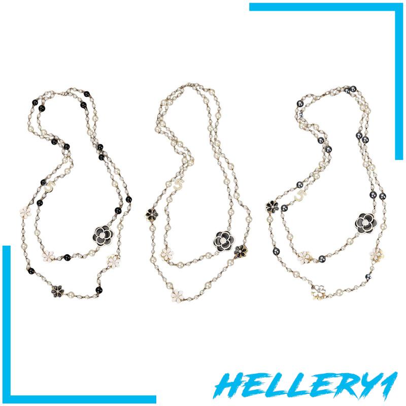 Vòng Cổ Hạt Hai Lớp 1 [Hellery1] Dây Chuyền Dài Cho Nữ