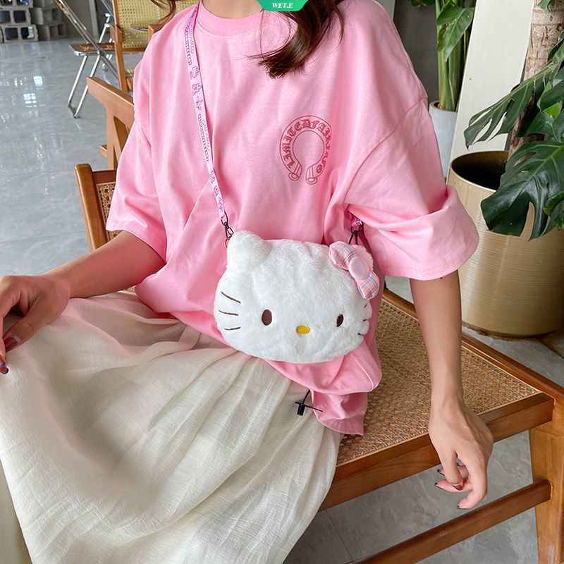 SANRIO Túi Đeo Chéo Hình Hello Kitty Dễ Thương Cho Bé