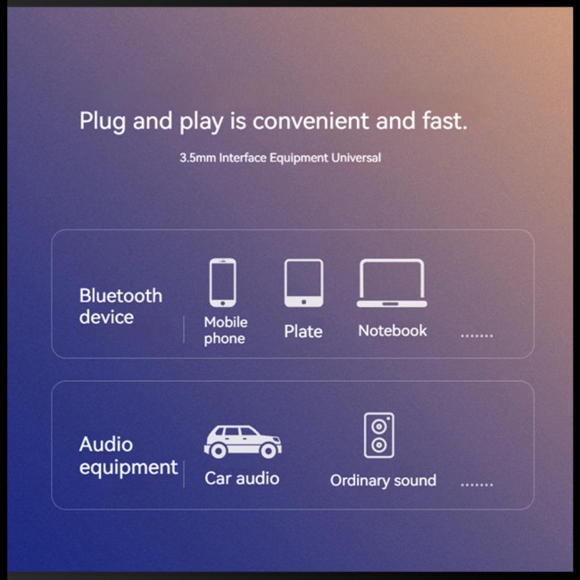 Thiết Bị Nhận Tín Hiệu Bluetooth 5.0 Có Giắc Cắm 3.5mm Hỗ Trợ Thẻ Nhớ Tf Cho Điện Thoại