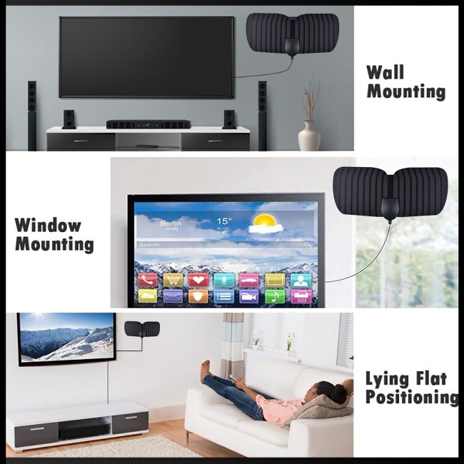Ăng Ten Khuếch Đại Tín Hiệu Kỹ Thuật Số 3600 Dặm Hd 4k 1080p Hdtv