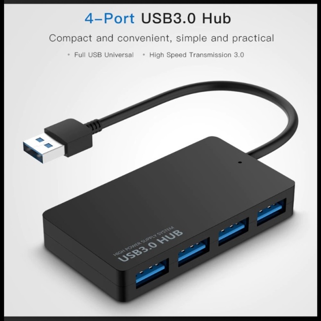Bộ Chia 4 Cổng Usb 3.0 Tốc Độ Cao 5g Mbps