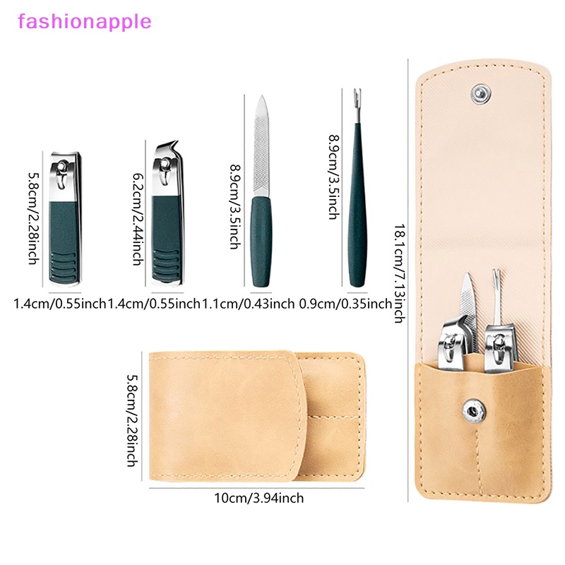 Bộ 4 Dụng Cụ Chăm Sóc Móng Tay Bằng Thép Không Gỉ