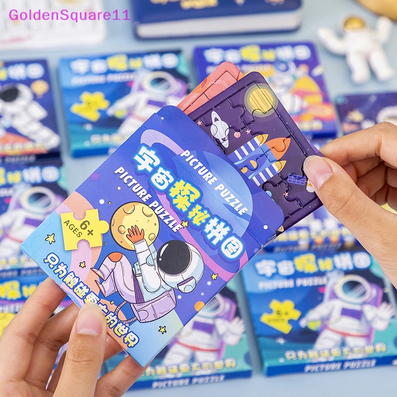 Đồ Chơi Xếp Hình Phi Hành Gia Bằng Giấy Màu Vàng Dễ Thương Giáo Dục Sớm Cho Bé