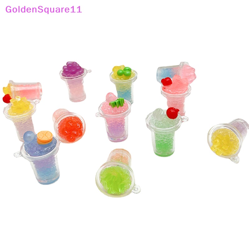 Set 2 Ly Kem / Trái Cây Dạ Quang Tự Dán Trang Trí Điện Thoại / Móc Khóa Sáng Tạo