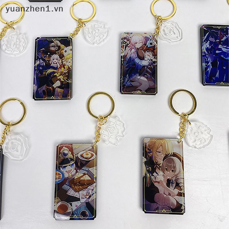 Móc Khóa Hình Nhân Vật Hoạt Hình Bằng Acrylic Dày Dặn