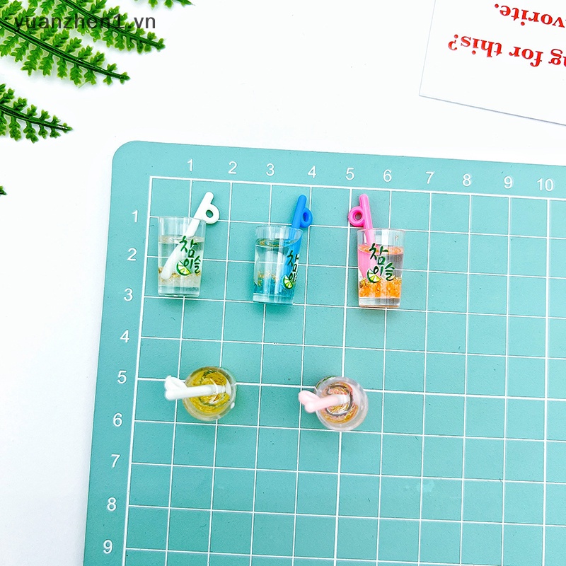 Set 5 Móc Khóa Hình Ly Nước Mini Dễ Thương