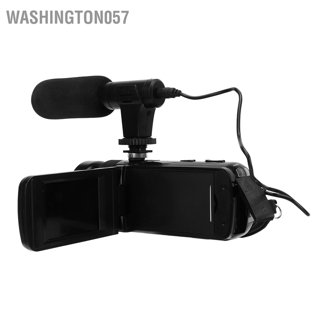 Washington057 1080P Video Camera 16MP 2.4in Màn Hình Lật Vlogging 16X Zoom HD Máy Ảnh Kỹ Thuật Số Cho Du Lịch Hôn Nhân Khuôn Viên Hồ Sơ 110‑240V