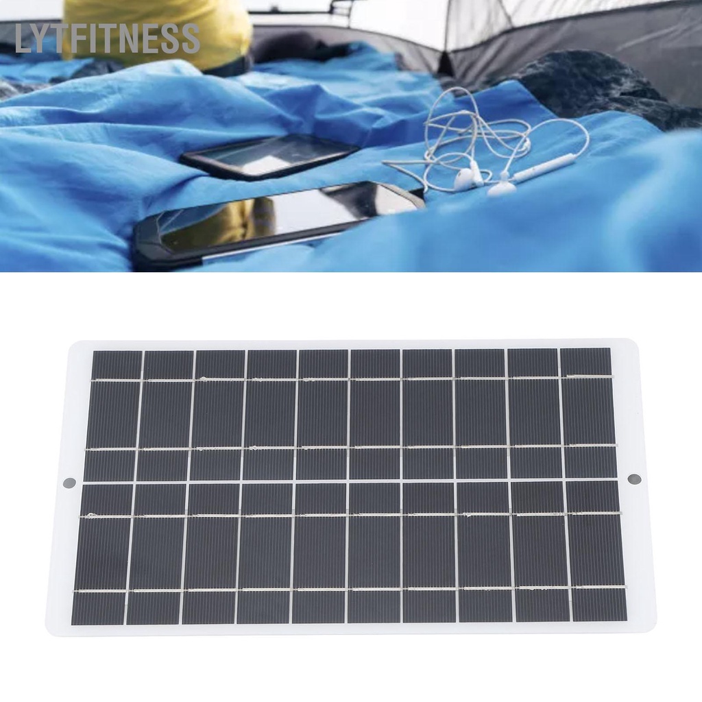 LYTFitness Bảng điều khiển năng lượng mặt trời di động 8W 5V Tiêu thụ điện thấp Loại C Bộ sạc đầu ra cho máy ảnh Đèn đường Điện thoại