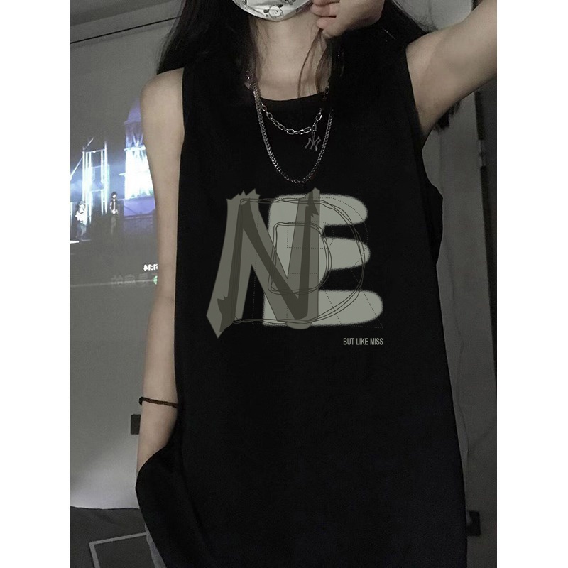 Áo Tank Top 100% Cotton Dáng Rộng Thời Trang Mùa Hè Cho Nữ