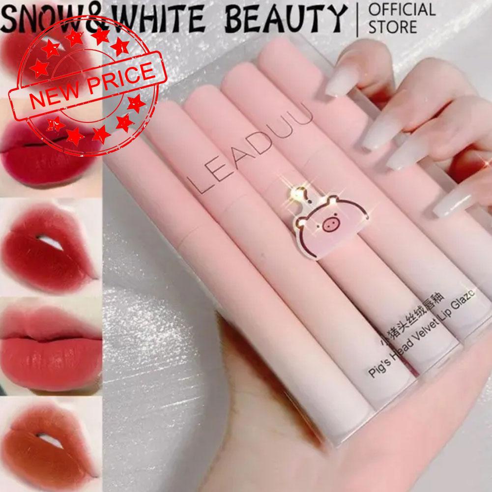 Bộ Son Kem Màu Lì Lâu Trôi Không Thấm Nước Mềm Mịn Q8T6