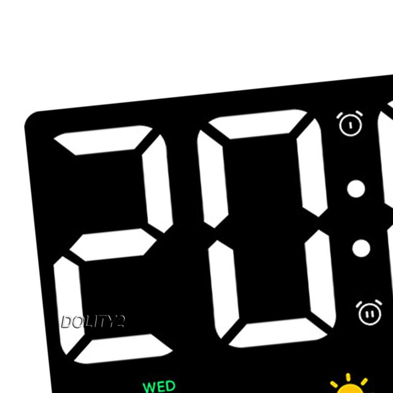 Đồng Hồ Báo Thức Kỹ Thuật Số [Dolity2] Có Lịch Ngày Và Ngày Tháng Cho Studio Bên Ngoài Khách Sạn