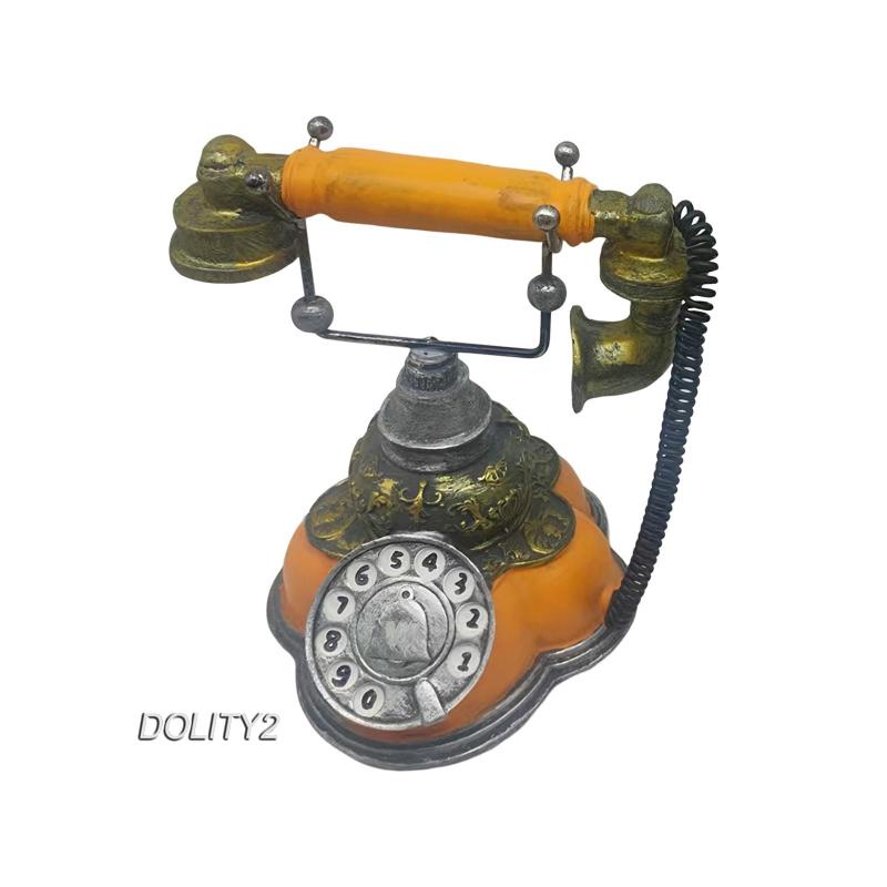 [Dolity2] Mô Hình Điện Thoại Xoay Thời Trang Châu Âu Trưng Bày Cửa Sổ Nhà Ở